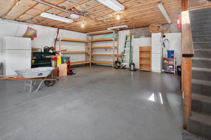 Photo of an uncoated concrete garage floor